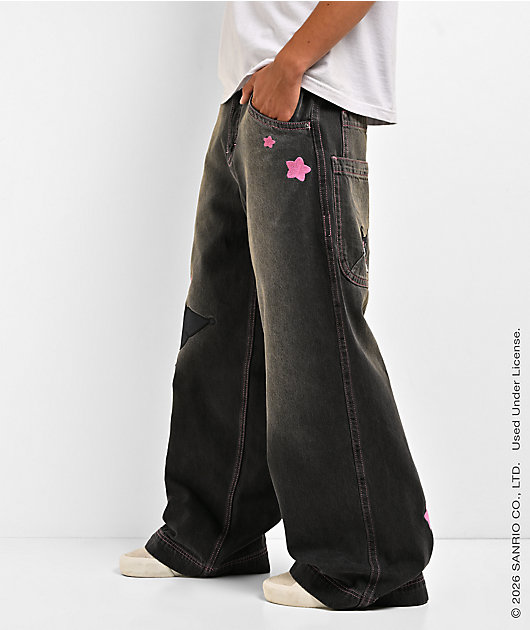 Hello Kitty® and Friends | A.LAB Kuromi™ Mega Black Wash Jeans